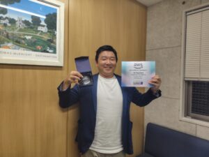 弊社所属AWS認定講師が受賞いたしました！